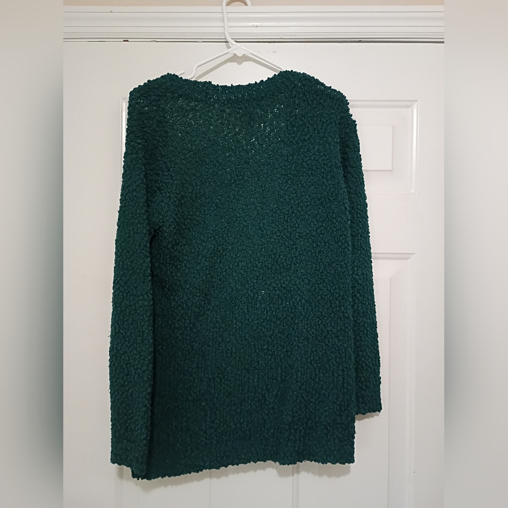 Forever 21 Teal Womens Open-front Cardigan Sweater Size Small - Picture 3 of 3